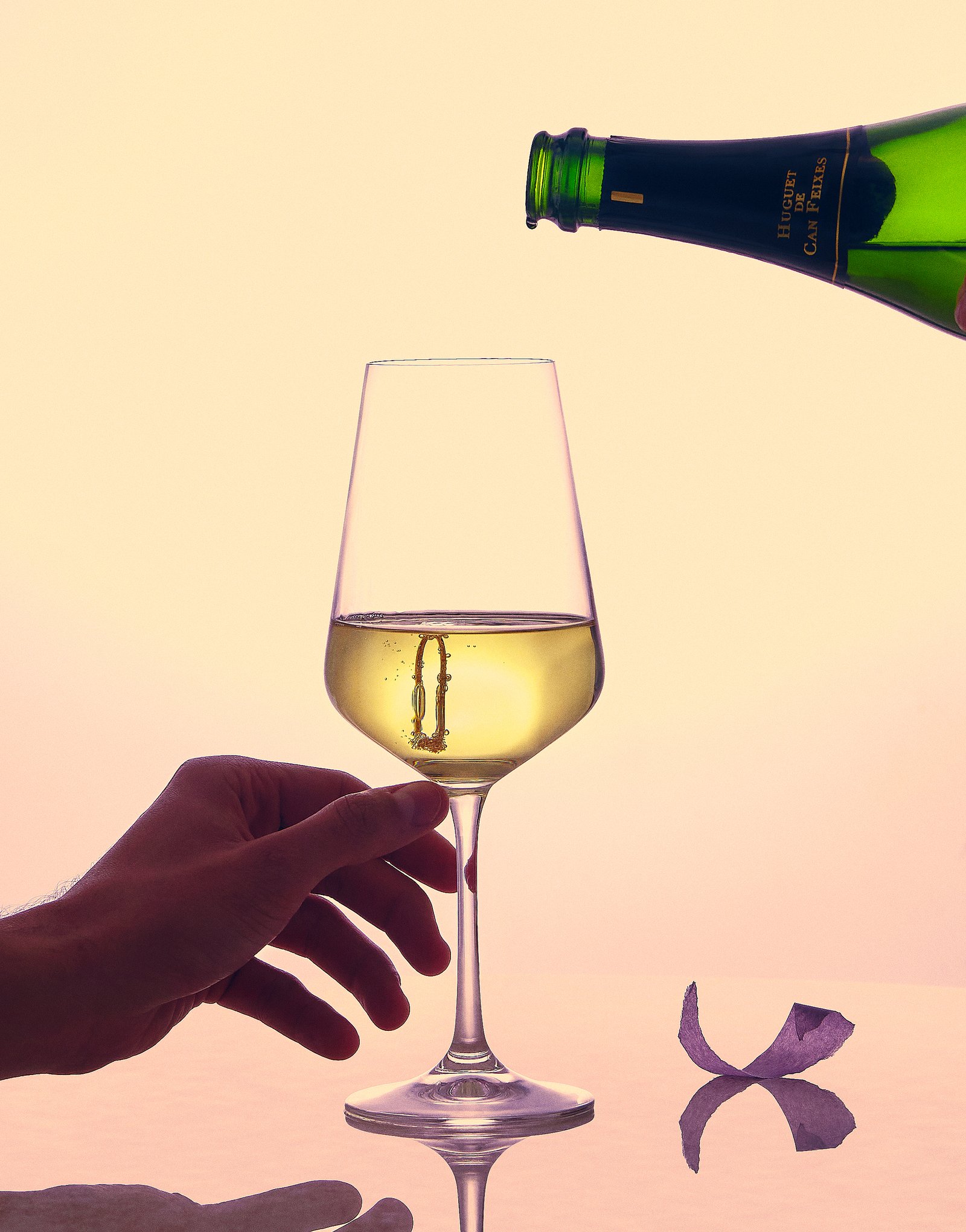 vino, bodegón de María Ona